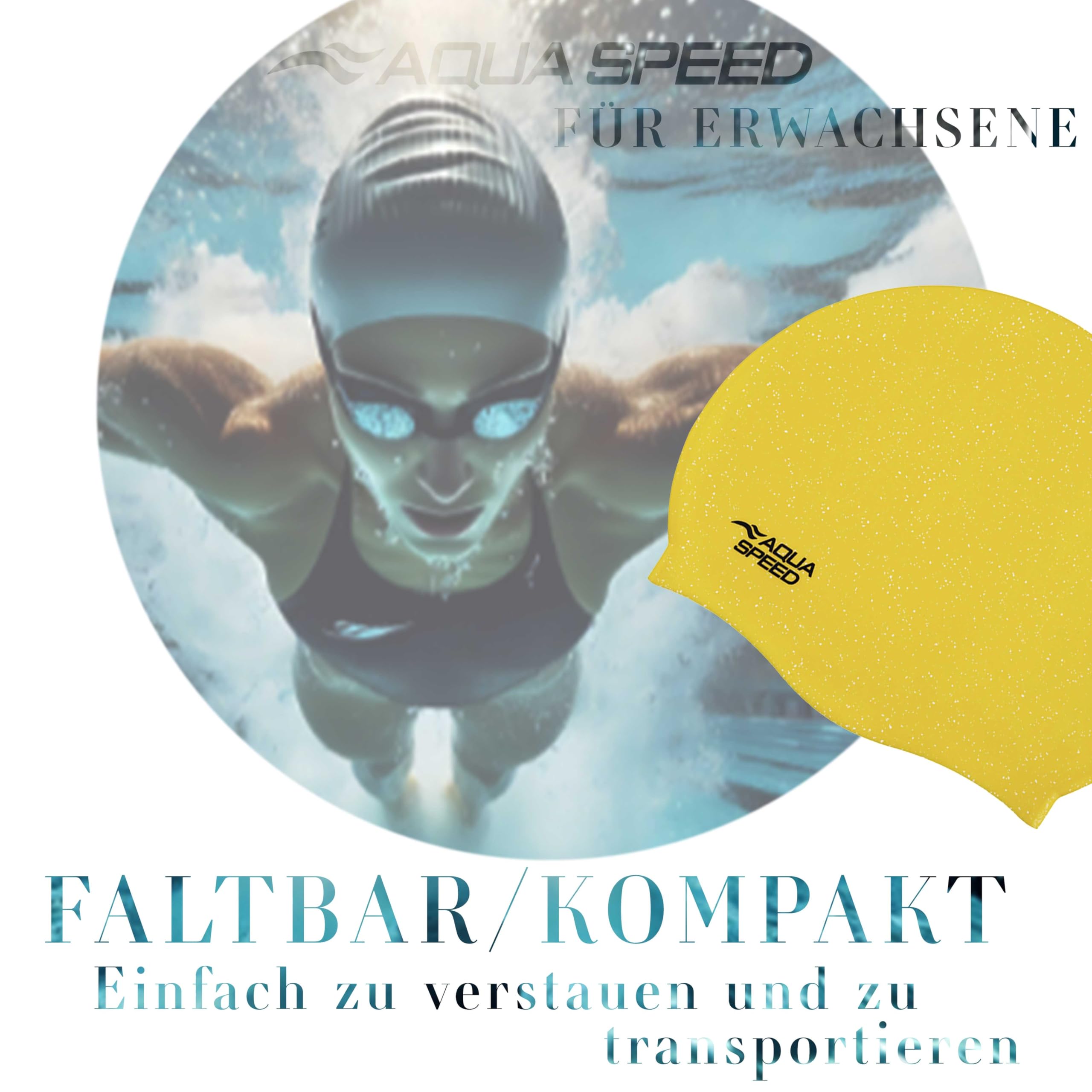 Aqua Speed RECO Swimming Cap 100% Recycled Silicone, RECO-18 - Image 3