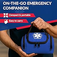 Vista 5 de Dixie EMS Dixigear Bolsa Vacía de Primer Respondedor II 10.5" x 5" x 8" - Azul