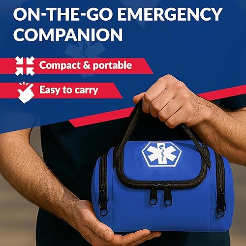 Miniatura 6 de Dixie EMS Dixigear Empty First Responder II Bolsa 10.5" x 5" x 8" - Azul