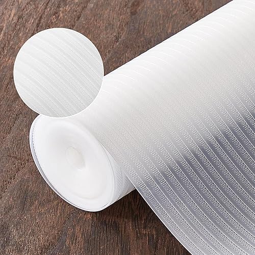 Revestimientos para refrigerador de 17.5 x 120 pulgadas, forros antideslizantes y lavables, forros para cajones, no adhesivos, impermeables,