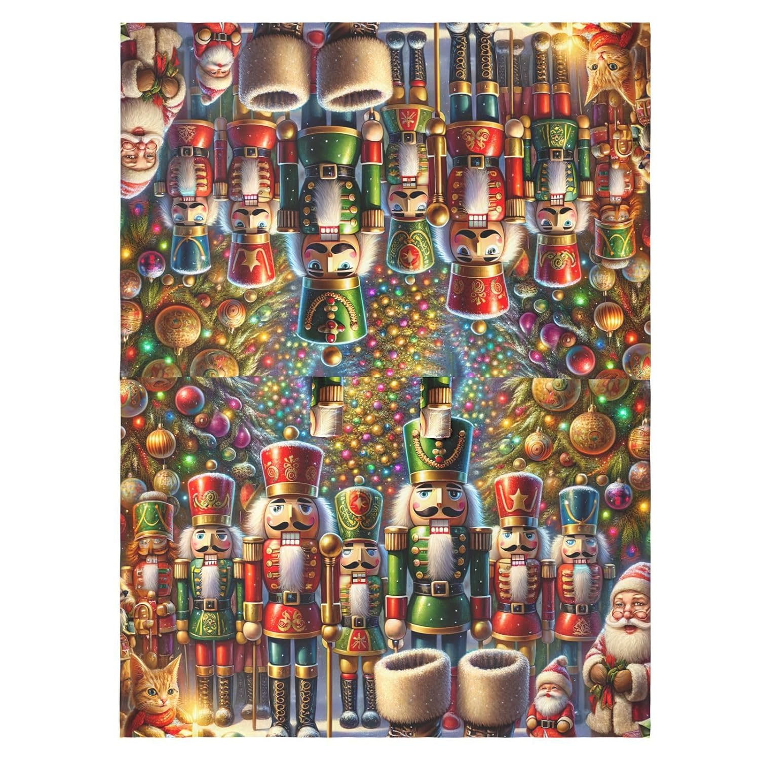 Xmas Nutcracker Baby Car Seat Cover, Foldable Travel Design