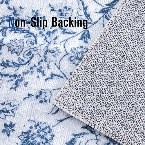 Miniatura 6 de Machine Washable Area Rug-2x3 Boho Non-Slip Entryway Rug Doormat Stain Resistant Non-Shedding Distressed Throw Carpet for Bedroom Living Room