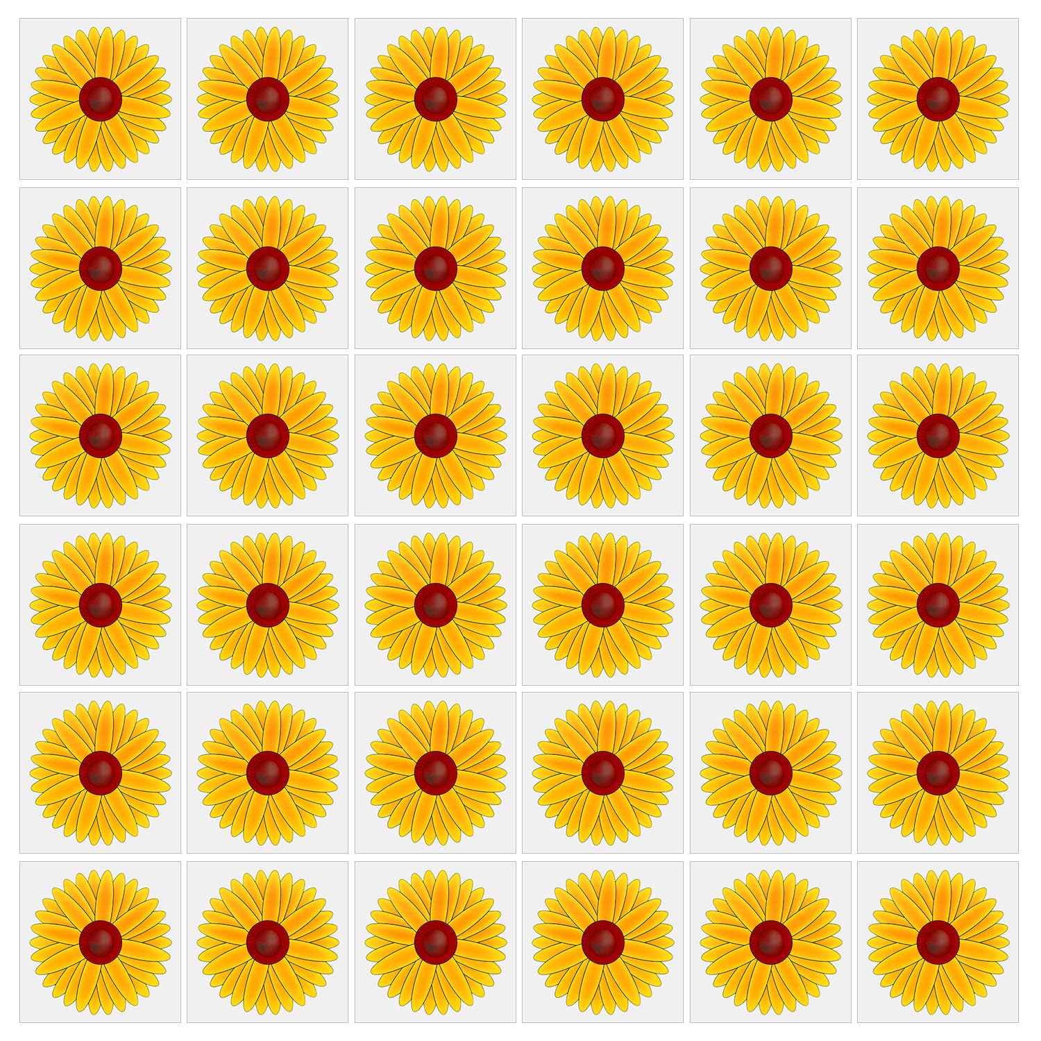 AOVNA 36 Pieces Floral Window Fly Traps Catcher Stickers Sunflower Double Side Insect Pest Attractor and Eliminator for Indoor Outdoor Kitchen Garden Houseplant Flying Bug Insect(10×10×1cm）