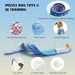 Nocciola No Stuffing EEL Jouets à laque pour chiens - Jouets pour chiens à volants pour stimuler, Jouets de chien durables pour petits chiens moyens, Jouet de chien dur pour les brochettes agressives, Jouettes de puzzle pour chiens IQ Formation