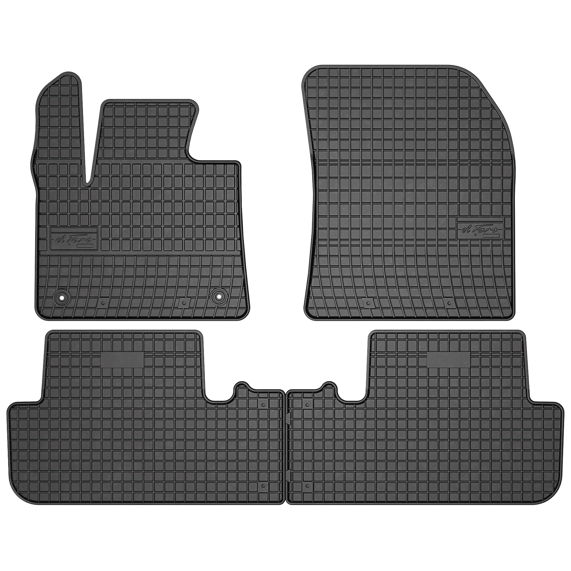 MOTOS Alfombrillas de Goma para DS 7 Crossback Desde 2017 Mejora tu Comodidad de Viaje con la Alfombrilla Antideslizante para Coche- Alfombrillas de Coche para Varias Estaciones
