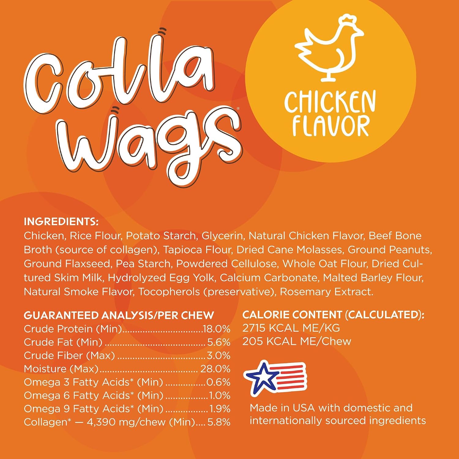 Vetality Boone Collawags Bitty Bones, 10oz Chicken Flavor