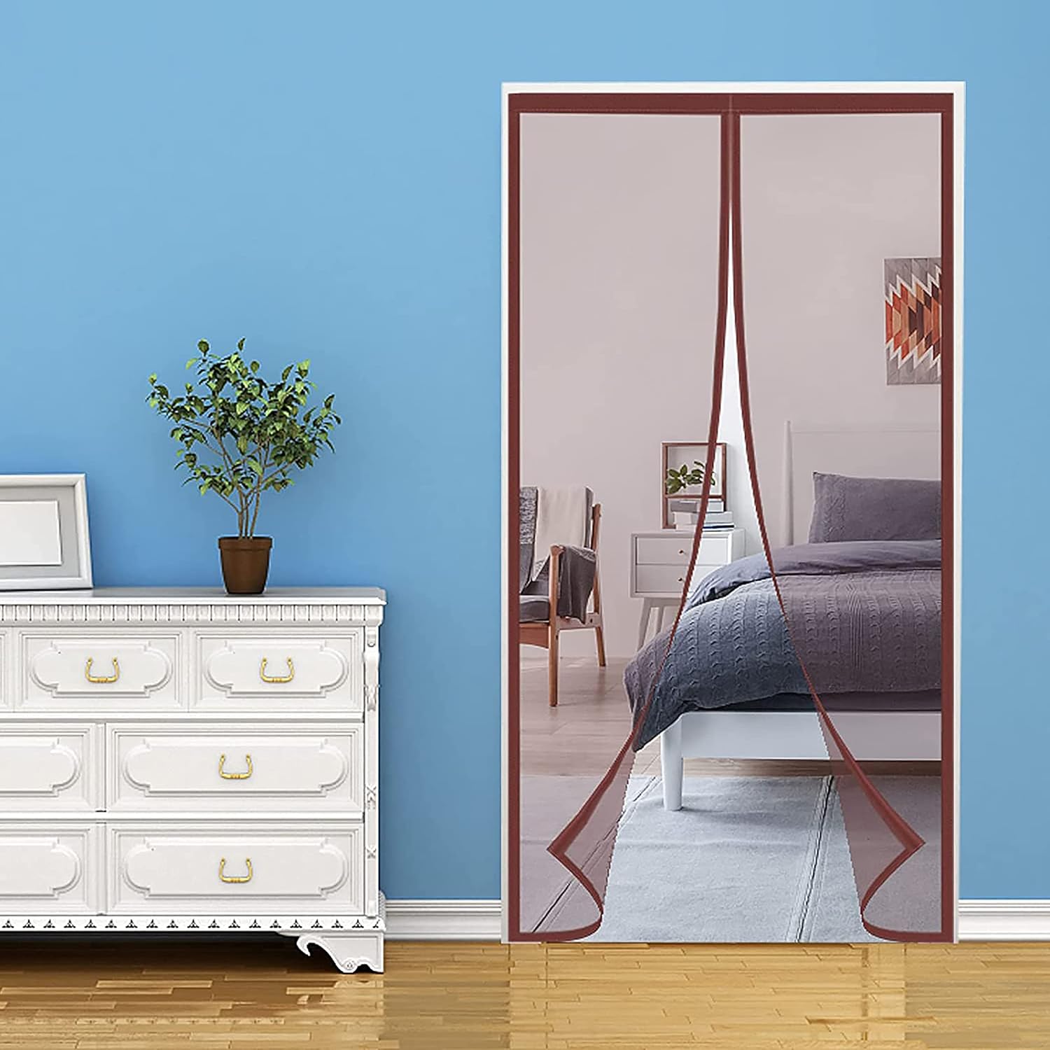 Screen Door for Sliding Door Size 31x71in/80x180cm, Self