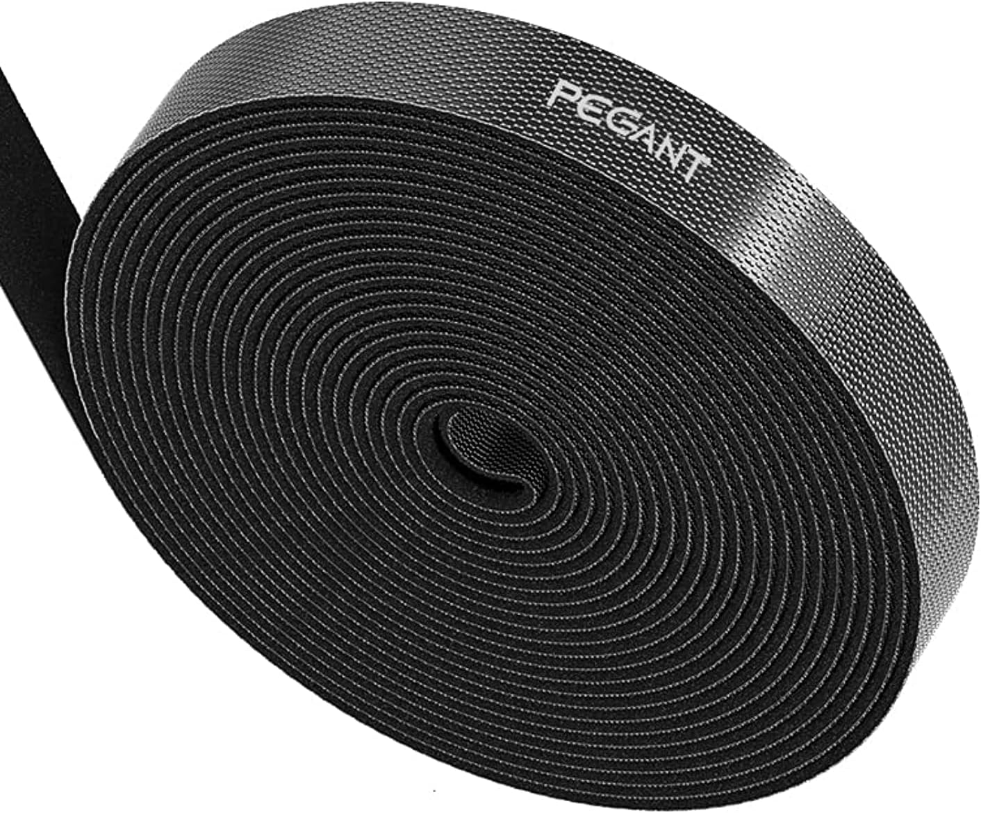 PEGANT 5M Cable Tidy Management Fastening Tape Sticky Strips Hook Loop Reusable Flexible Wire Ties Cable Organiser for Computer, TV, Power and Other Cables