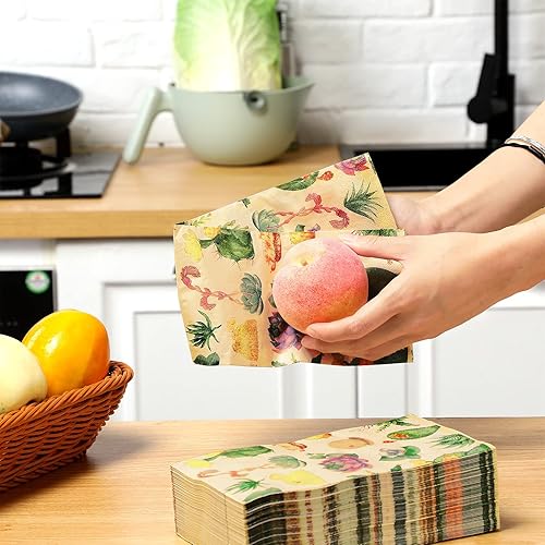 Miniatura 5 de Teling 100 servilletas de papel de mariposa de acuarela, mariposas, desechables, vintage, para cenar, tema retro, boda, cumpleaños, cóctel, té,