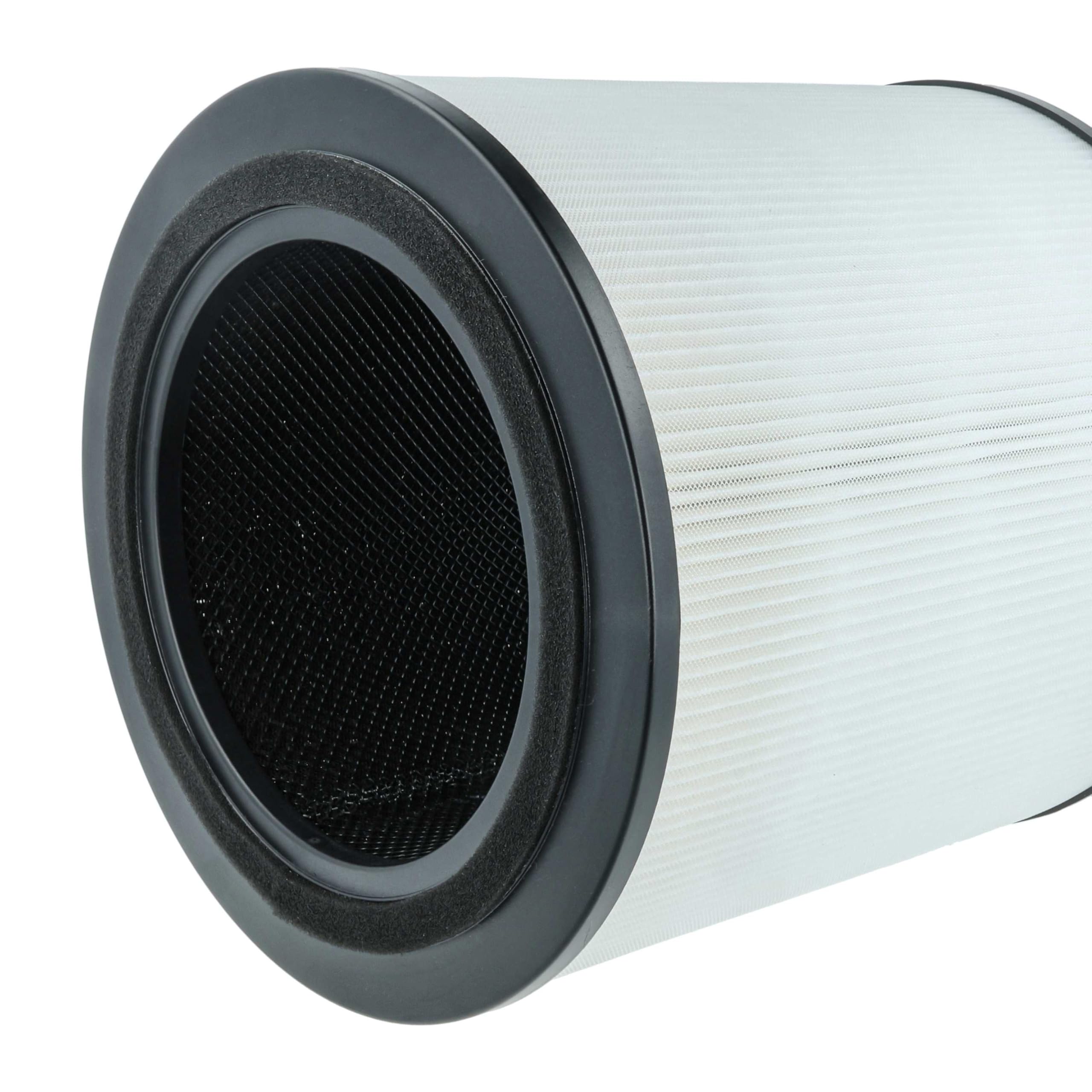 vhbw 4 x filtr z węglem aktywnym kompatybilny z oczyszczaczem powietrza Bosch Air 4000 – filtr powietrza H13, czarno-biały