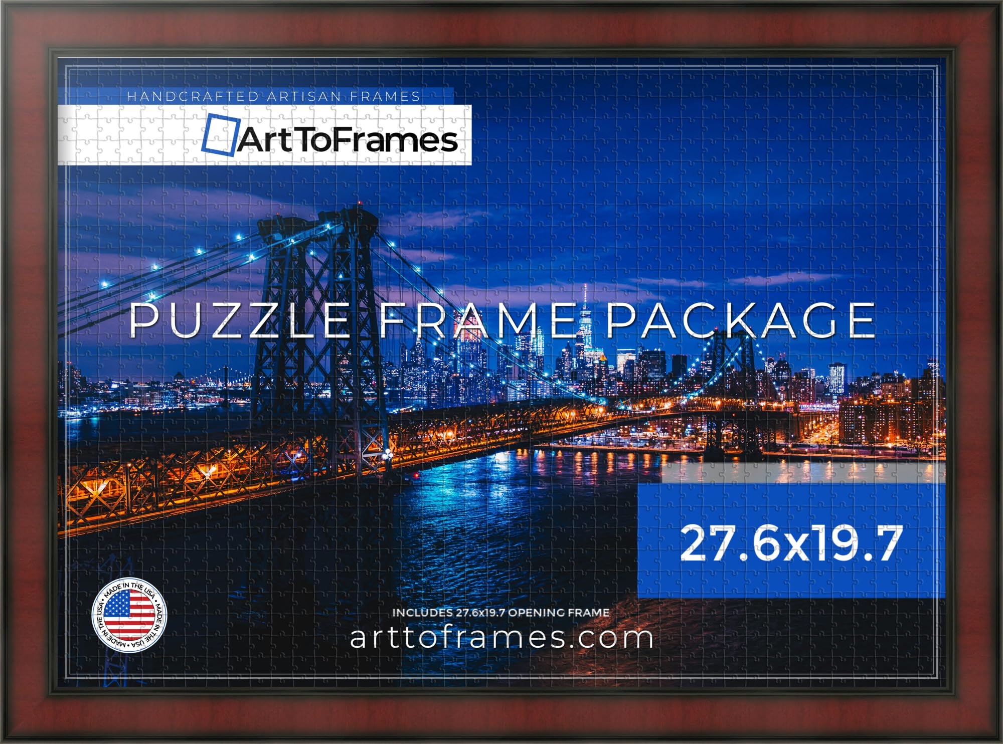 Amazon.com - ArtToFrames 27.6x19.7 INCH/70x50 CM Brown Frame for