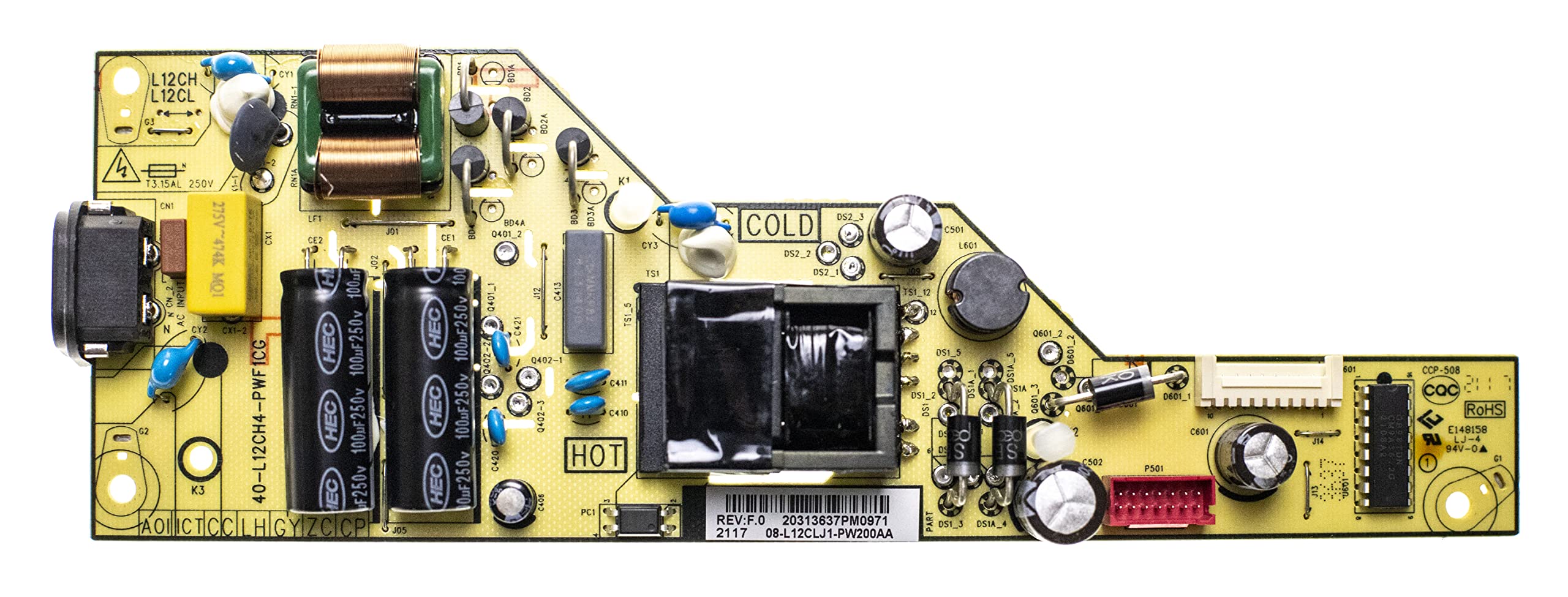 Amazon.com: TEKBYUS 08-L12CLJ1-PW200AA Power Supply Board LED