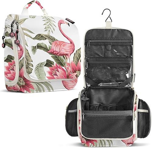 Miniatura 1 de VENTURE 4TH Neceser colgante de viaje prémium para hombres y mujeres con compartimentos expandibles para cosméticos, brochas de maquillaje, joyas,