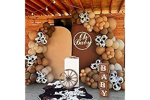 158 PCS Cow Balloons Arch Garland Kit