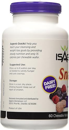 Miniatura 2 de Isagenix 60 obleas masticables naturales de bayas silvestres 7.5 oz (214 g)