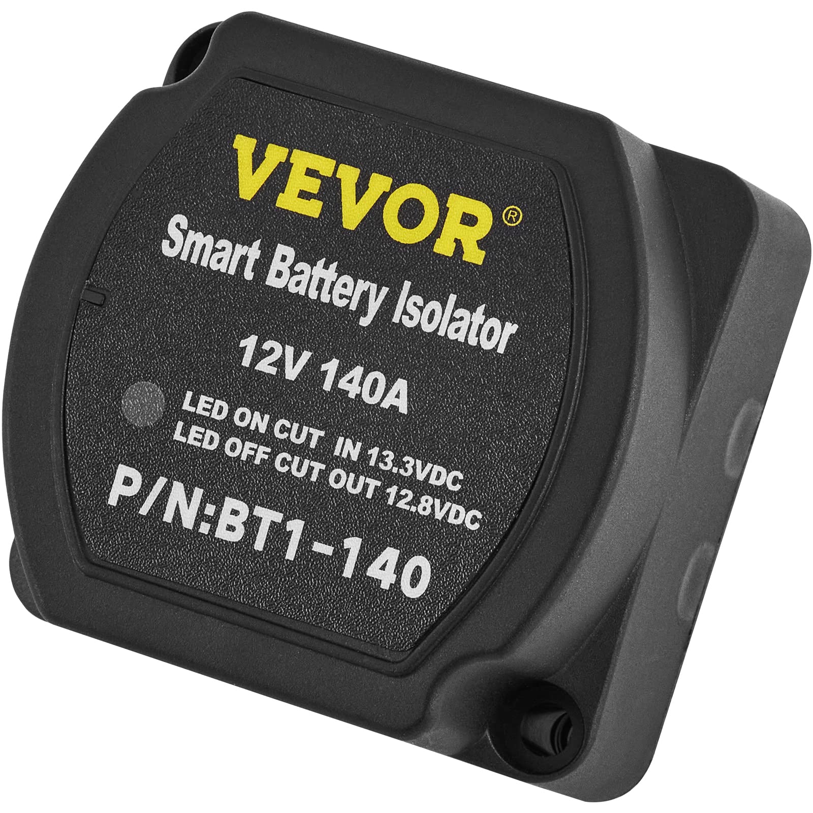 VEVOR Split Charge Kit Relè Batteria per Il Tempo Libero, JDQTJ-6M 12V CC Kit Relè di Carica con Cavo Batteria Rosso 110A per Veicoli Fuoristrada, Camper, Roulotte, Navi, Yacht, Applicazioni Marine
