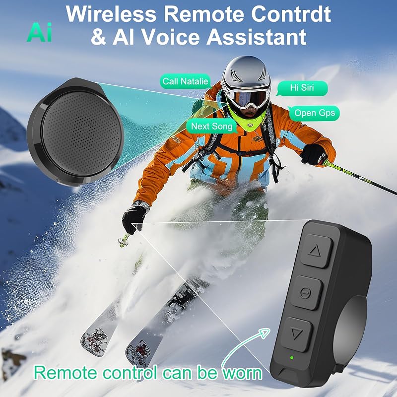 OBEST Bluetooth 5.3 Motoros Sisak Headset Vezetékmentes Fülhallgató Töltődobozzal