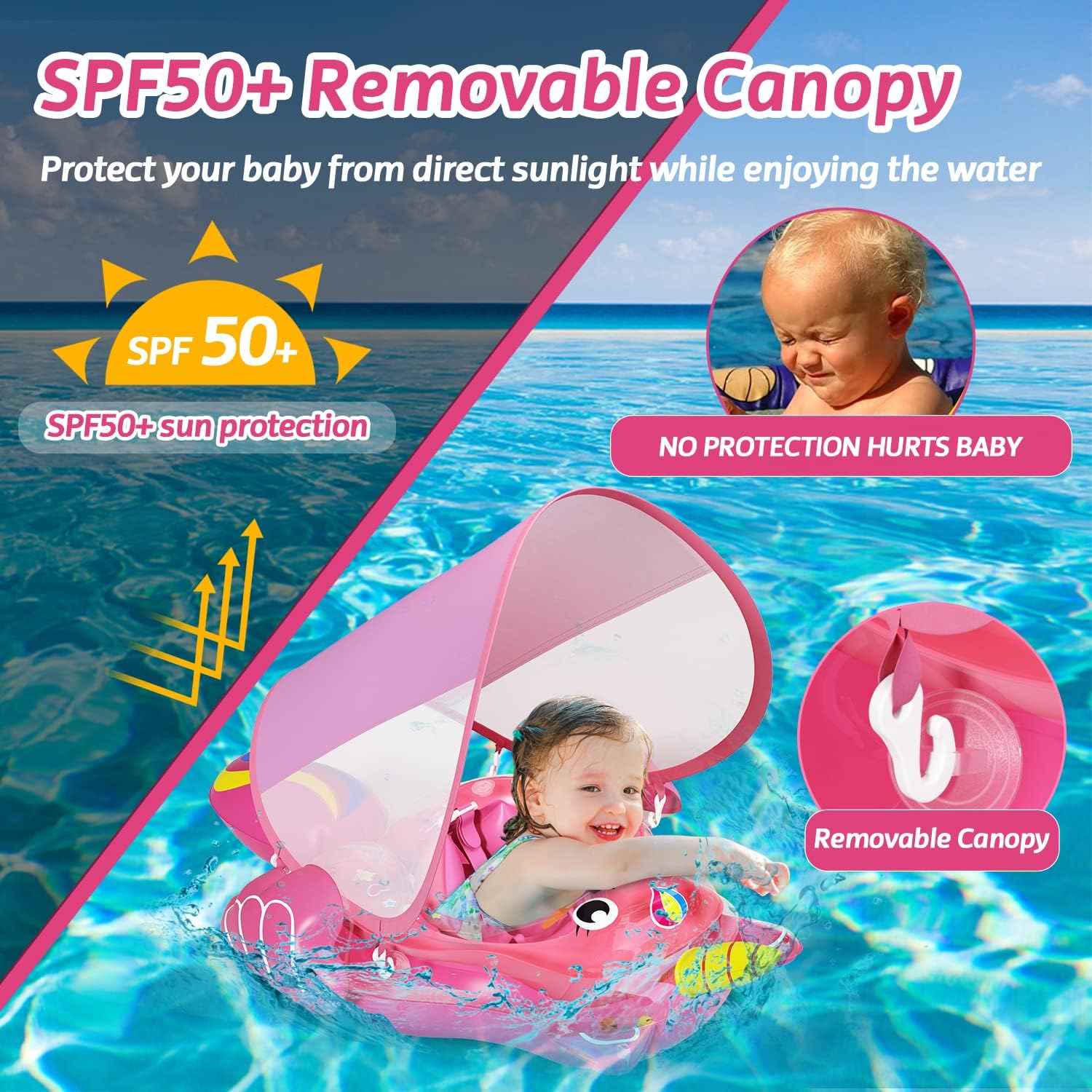 Flotador de piscina para bebé flotador inflable de natación para bebés