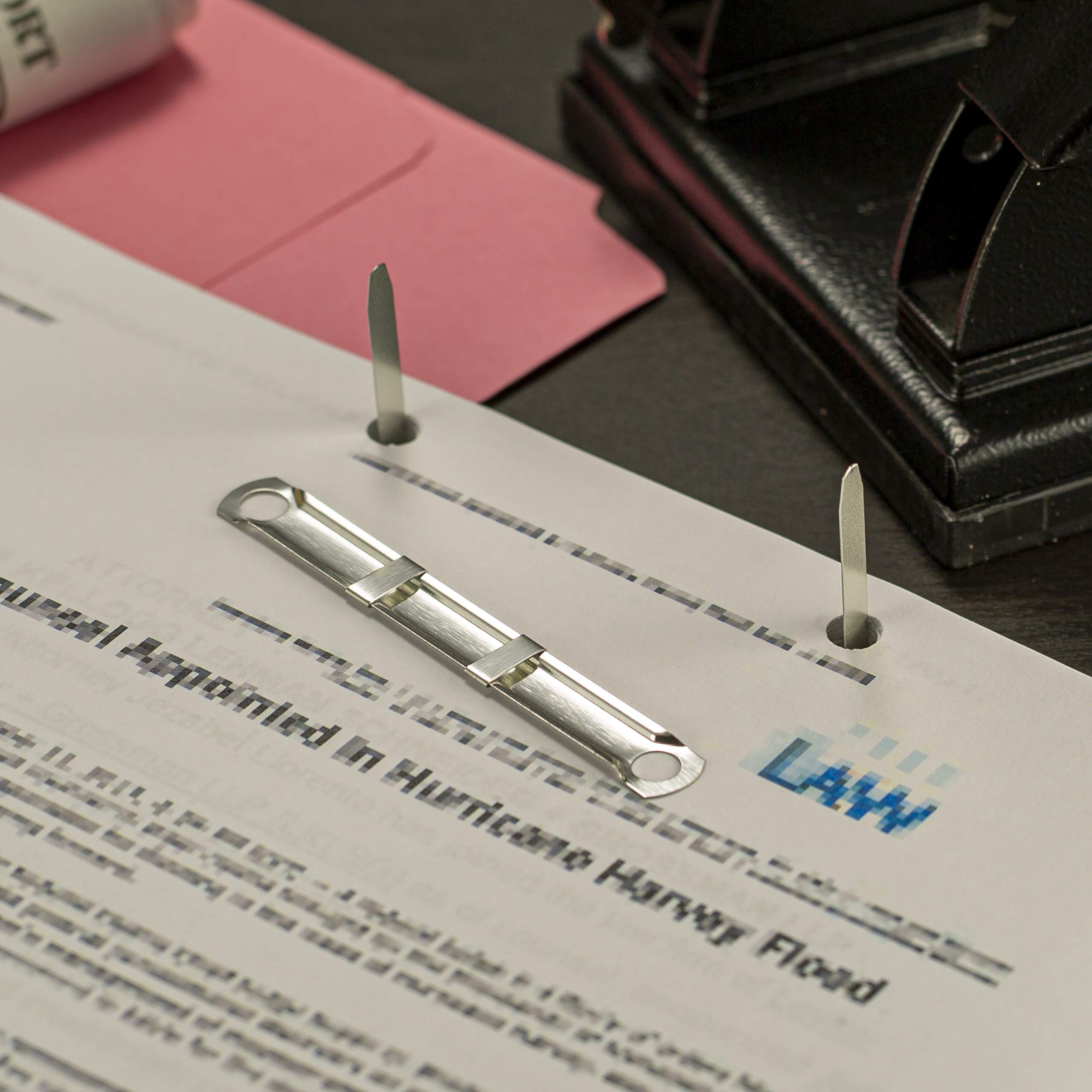 Premium Prong Fasteners, Compressor Only, Box Of 100 Office Paper Clamp