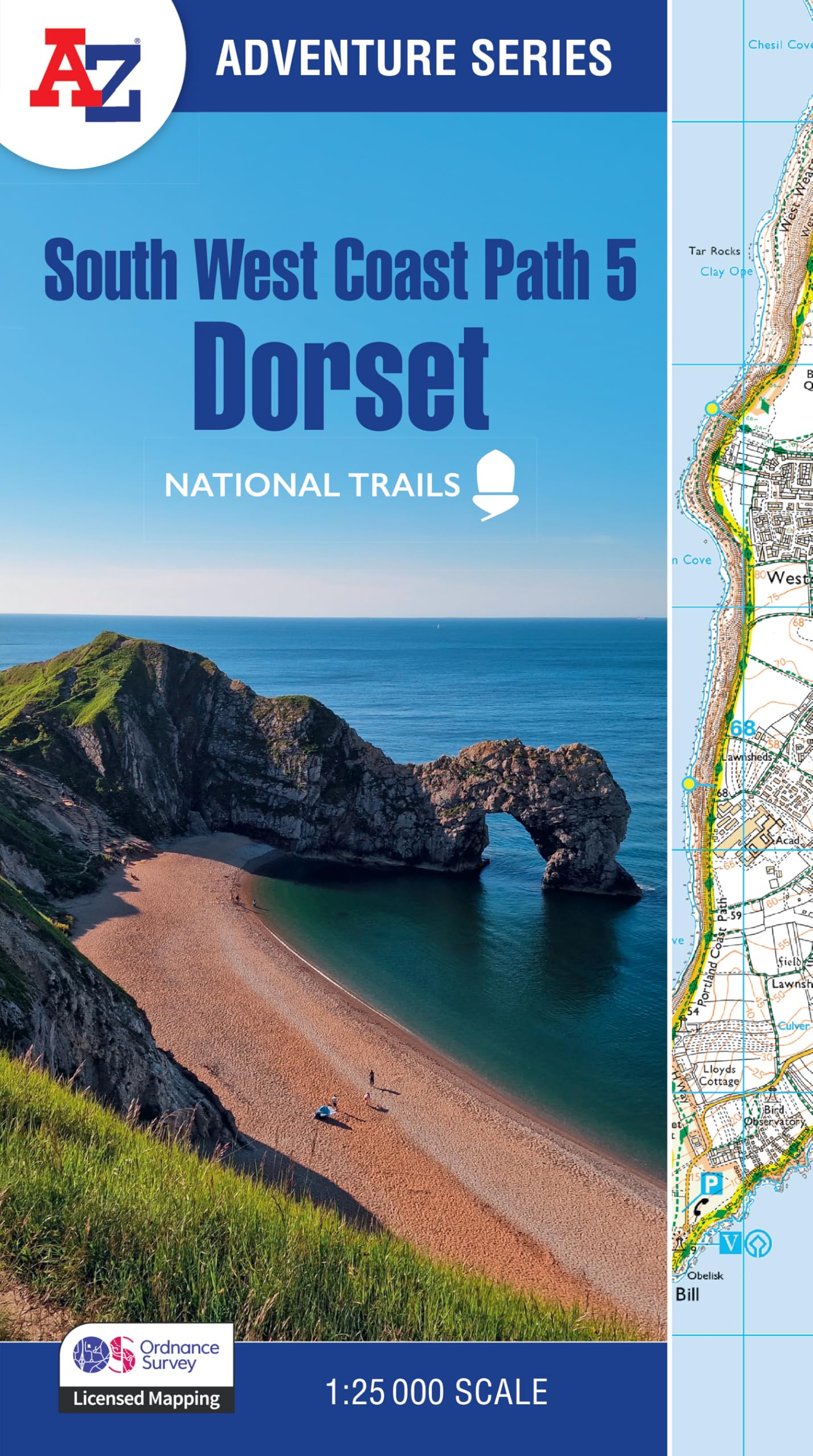 South West Coast Path 5 – Dorset: with Ordnance Survey mapping (A -Z Adventure Series)