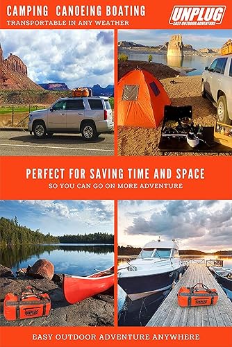 Miniatura 6 de UNPLUG Ultimate Adventure Bag  Bolsa impermeable resistente 1680D  Bolsa de viaje grande que se puede utilizar para camping, motociclismo, canotaje