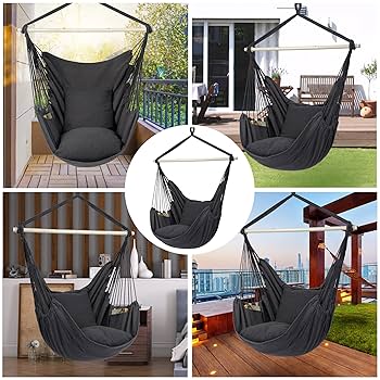 Amazon.com: Y- Stop Hammock Chair Hanging Rope Swing Chair