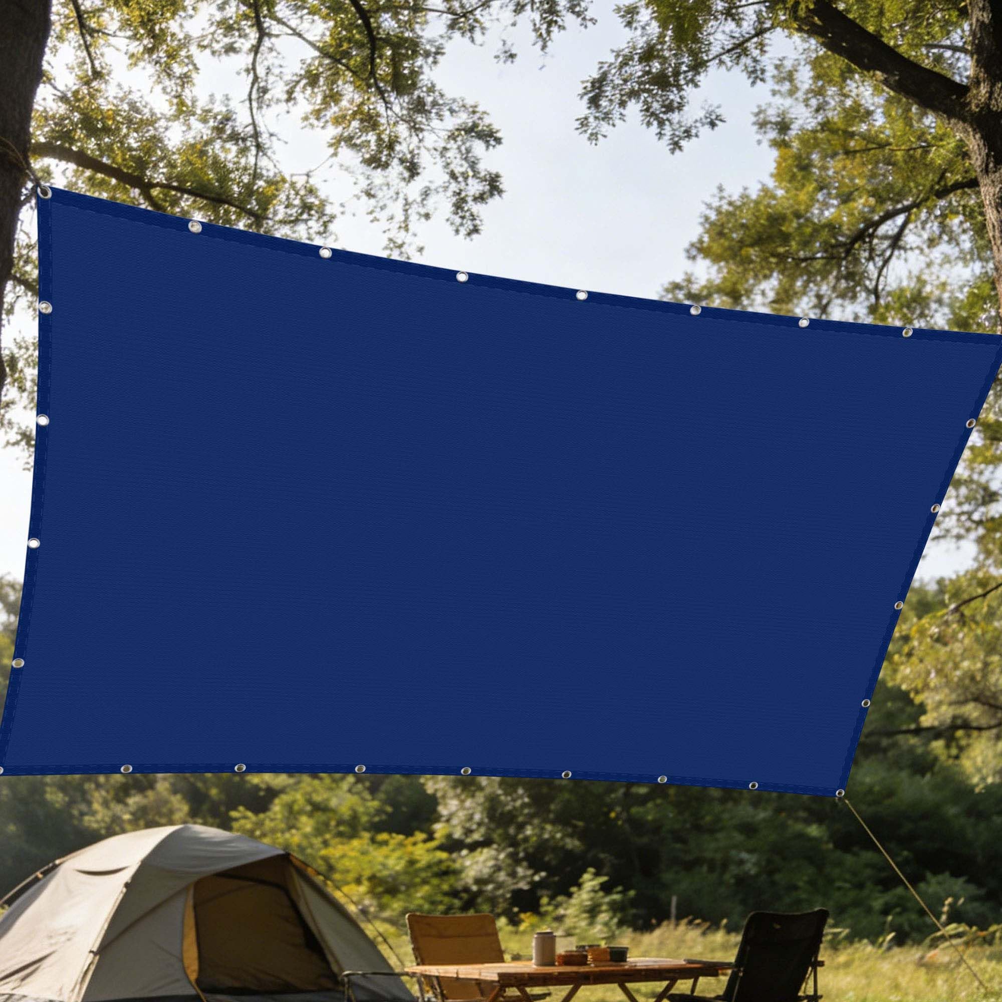 Toile d'ombrage grand format 5.5x8 m pour éliminer la chaleur sur la terrasse