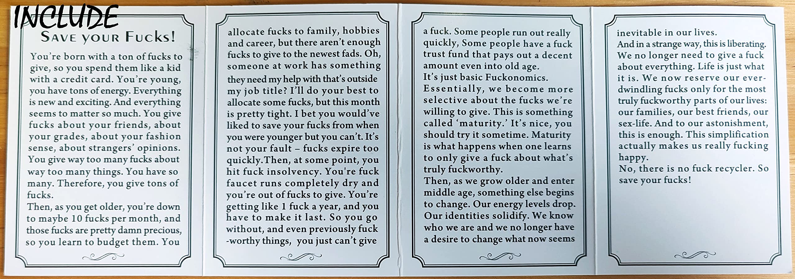 U\C Fuck to Give,Jar of Fuck Gift Jar (8oz),Give a Fuck in a Bottle Gag Gift Birthday,Christmas,Holiday,Funny Gift,Gift to Friend,Anniversaries Gift for Valentines Day Encouragement Gift