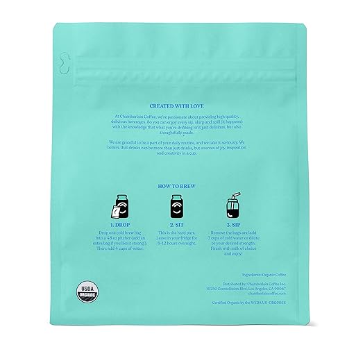 Miniatura 2 de Chamberlain Coffee Sweet Otter Cake - Bolsas de café en frío XL - Premedidas, listas para preparar, paquetes de café frío - Contiene 4 bolsas XL de