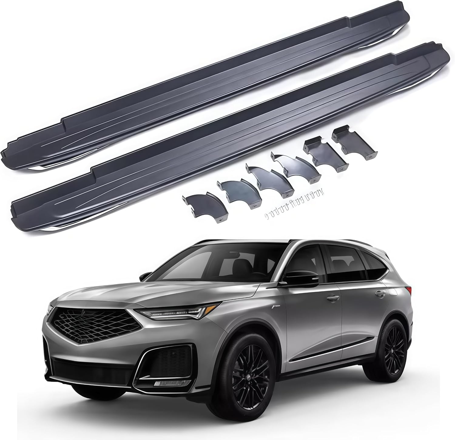 2PCS OEM Special Running Boards Side Step Nerf Bar Fits for Acura MDX 2022-2026 Alumium