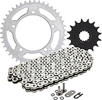 Vista 1 de NICHE Combo de Cadena y Piñones de Transmisión para Suzuki 2006-2010 GSXR600 Delantero 16 Dientes Trasero 43 Dientes 520V Anillo en O 114 Eslabones
