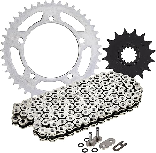 NICHE Combo de Cadena y Piñones de Transmisión para Suzuki 2006-2010 GSXR600 Delantero 16 Dientes Trasero 43 Dientes 520V Anillo en O 114 Eslabones