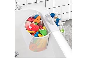 Bath Toy Storage Organizer with Saddle Shape for Easy Access