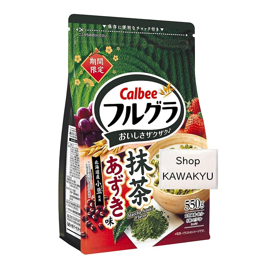 Calbee フルグラ 抹茶あずき味 550g Amazon.co.jp: カルビー フルグラ 抹茶あずき味 550g × 1袋