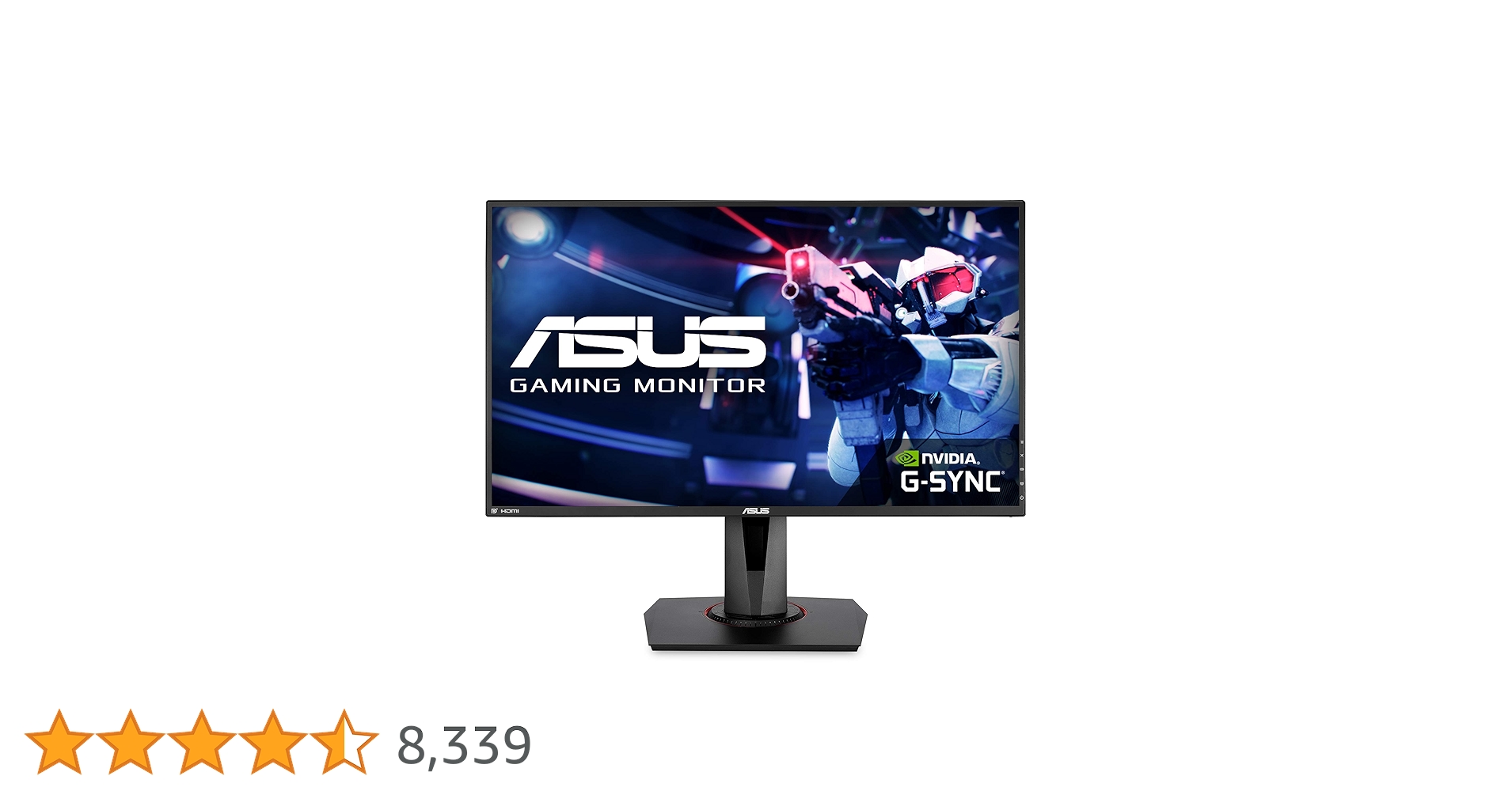 Asus VG278QR 27” Gaming Monitor 165Hz Full HD (1920 X 1080) 0.5ms