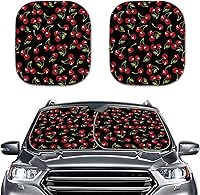 Vista 9 de Parasol para parabrisas de automóvil con estampado de playa tropical, protección universal para proteger el interior del automóvil, bloquea