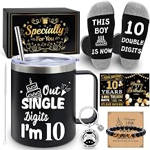 MOTONG 10th Birthday Gifts for Boys Gift Ideas, Unique Funny Gift Baskets for Teenage Boys, 10 Year Old Present for Son Grandson Nephew Friend Birthday