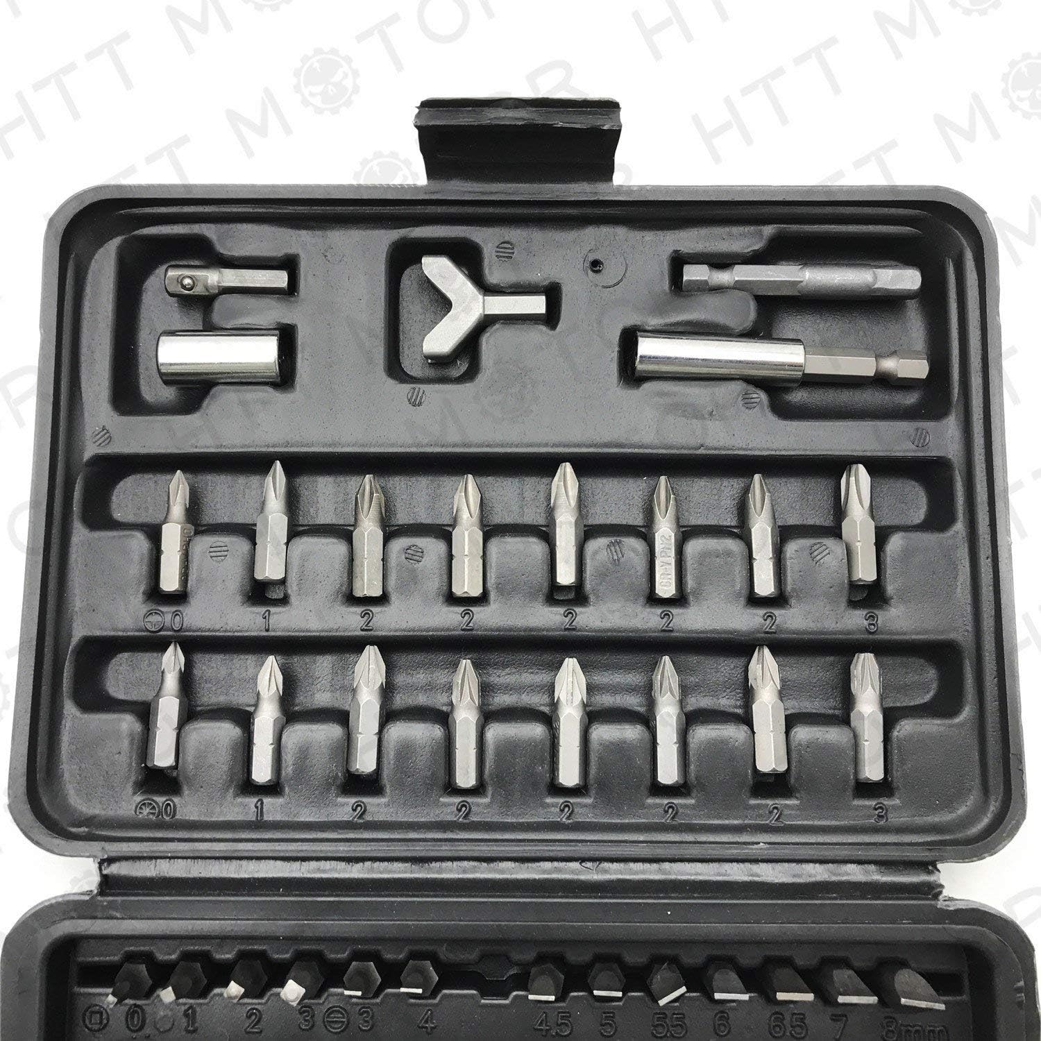 100 - Pcs 1/4 Torx Hex Torq Security Bit Set Tamper Proof Case Screwdriver