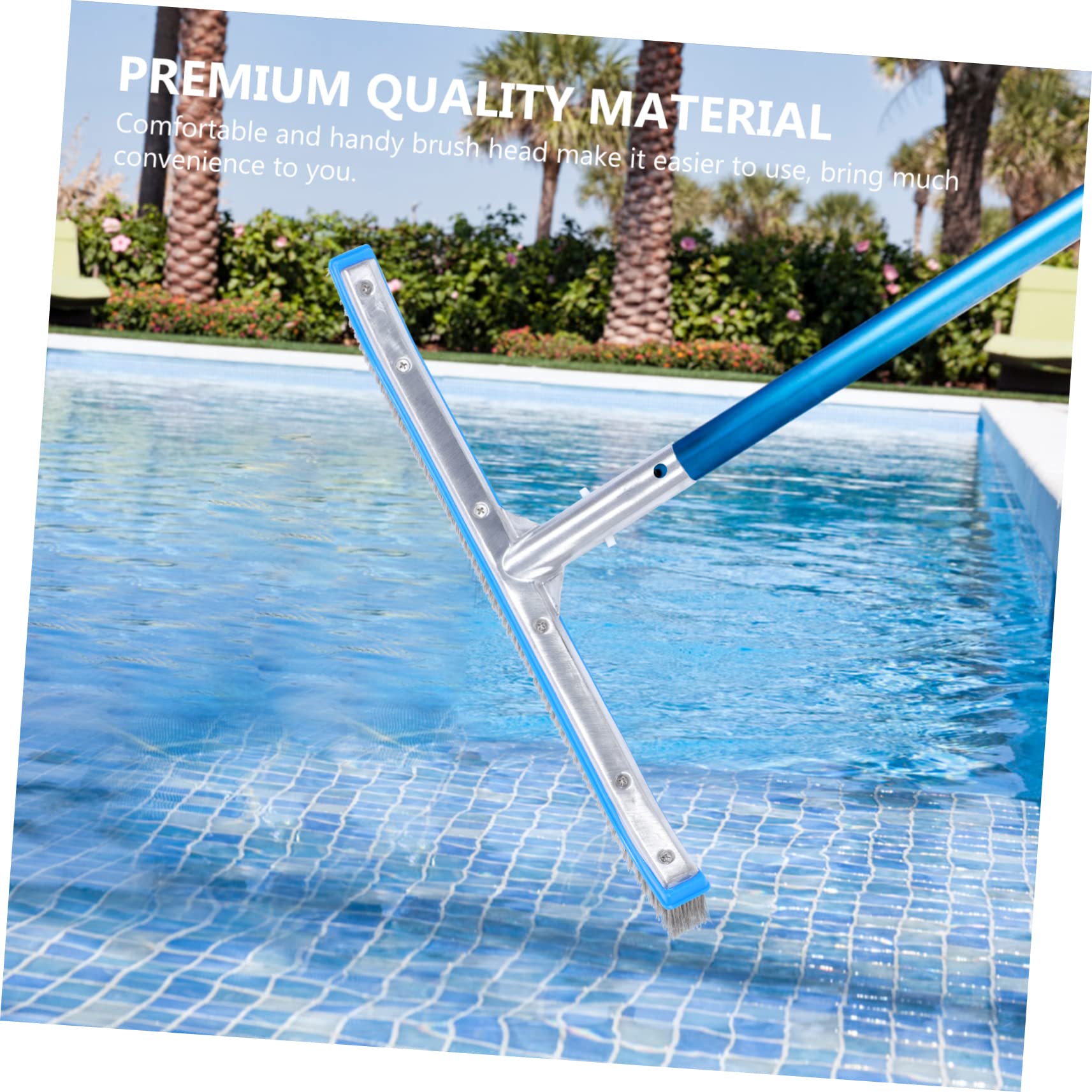Cepillo De Alambre De Acero Cepillo para Piscinas Limpieza Profunda Y Fácil De Usar