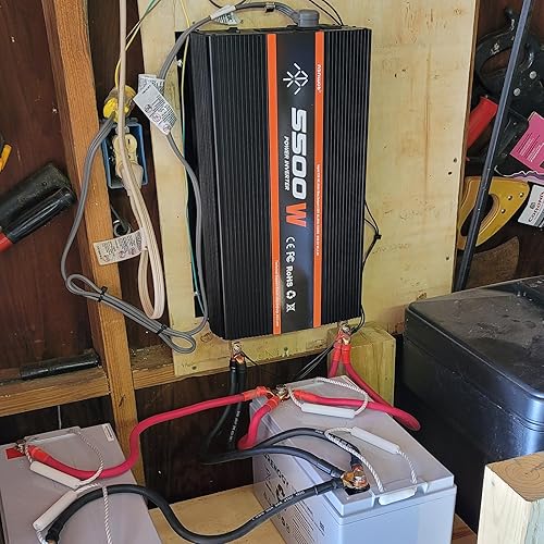 Miniatura 8 de Inversor de 5500 W de 12 V a 110 V120 V, inversor de corriente para camión, RV, inversor de energía solar, inversor de 5000 vatios, convertidor de