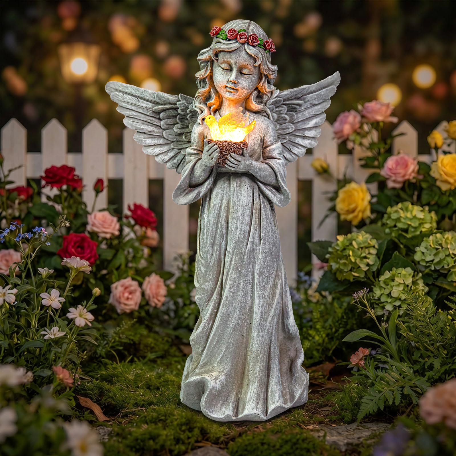 Amazon.com: Ovewios Angel Garden Statue Outdoor Decor, Angel