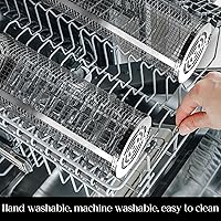 Vista 5 de Cesta de Parrilla Rodante para Verduras Accesorios de Parrilla Red Tubular para Barbacoa Juego de Herramientas Jaula para Barbacoa Exterior Plana