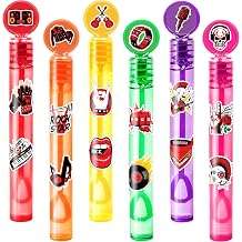24PCS Rock Party Favors for Kids - Music-Themed Mini Bubble Wands