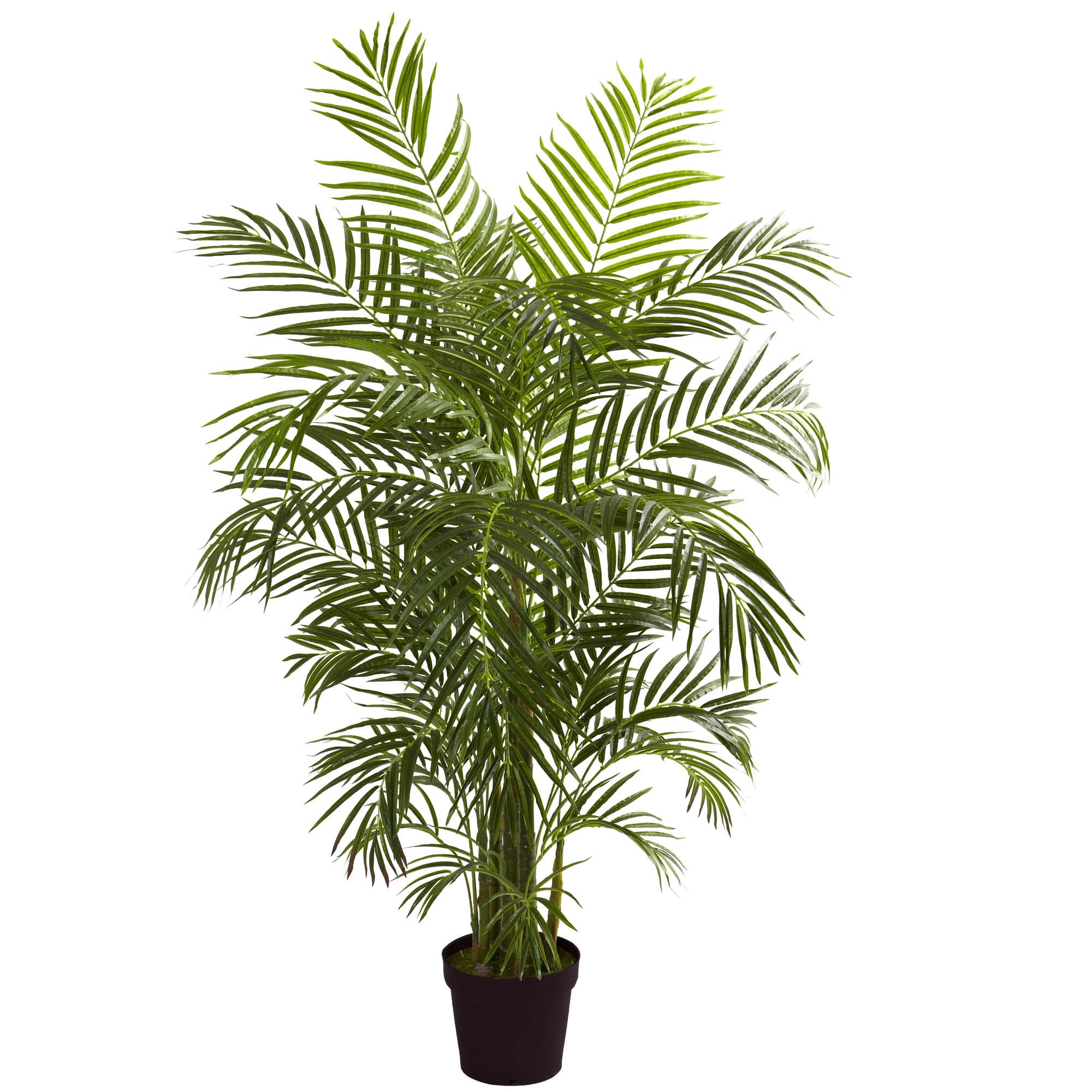 Nearly Natural 5389 Areca Palm UV Resistant Tree, 4.5-Feet, Green,62.5" x 9" x 9"