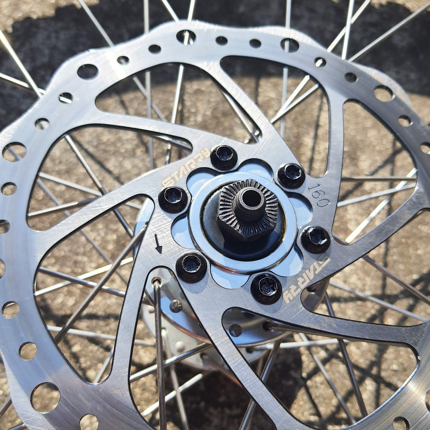 12x M5x10mm Bulloni rotore freno a disco Parti di biciclette
