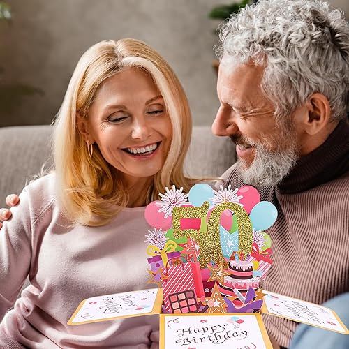 Vista 46 de CIEHER Tarjeta desplegable de cumpleaños número 17 para niñas, tarjeta de felicitación 3D de feliz cumpleaños de 17 años, regalos únicos