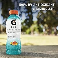 Vista 5 de Gatorade Fit - Bebida de electrolitos, hidratación real saludable, paquete variado de cuatro sabores, botellas de 16.9 onzas líquidas (paquete de 12)