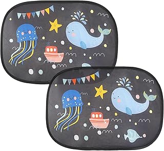 Car Sun Shade for Baby Kids, MIYUANGKJ Universal Car Window Shade, Car Sun Shade, Baby Side Window Car Sun Shades - Block Sunlight and UV Ray - Static Cling