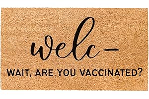 THEODORE MAGNUS Vaccinated Natural Coir Non-Slip Welcome Doormat