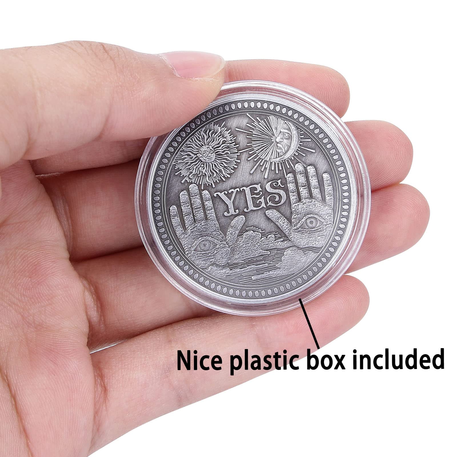 Moneda Bitcoin Moneda Sí O No Para Tomar Decisiones - 2 Piezas De Metal -  Regalo Original Regalo Original Divertido